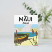 Carte Visitez l'affiche touristique de Maui Hawaii (Debout devant)