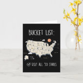 Carte Visitez les 50 États (Fleur jaune)