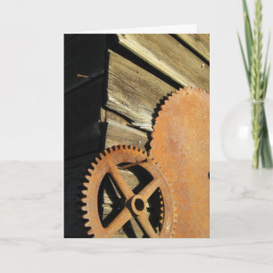 Carte Vitesse en bois vintage