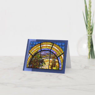 CARTE VITRAIL D'ÉGLISE