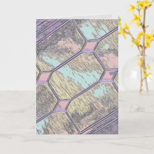 Carte Vitrail rose