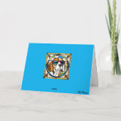 Carte Vitreaux de chien mignon Beagle (Dos)