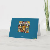 Carte Vitreaux de Rottweiler mignon (Dos)