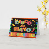 Carte ¡Viva la Fiesta ! Cinco de Mayo (Fleur jaune)