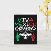 Carte Viva Mexique Cabrones Fête de l'Indépendance Drape (Fleur jaune)