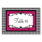 Carte Vivaciale Rose et Noir Houndstooth (Dos)