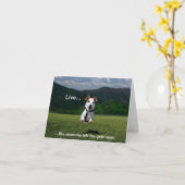 Carte "Vivant comme quelqu'un a laissé à la porte" les (Fleur jaune)