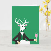 Carte Vive le cerf (Fleur jaune)