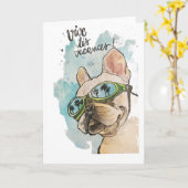 Carte Vive les vacances (Fleur jaune)