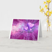 Carte vivent l'amour de rire toujours (Fleur jaune)