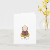 Carte Vivent une vie heureuse (Fleur jaune)