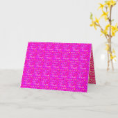 Carte Vivez le texte de rêve tout rose et citron (Fleur jaune)