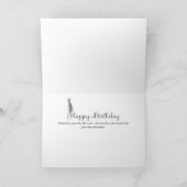 Carte Vivez votre anniversaire comme un chat (Intérieur)