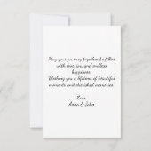 Carte Vivid Watercolor Poppies Mariages Félicitations (Dos)