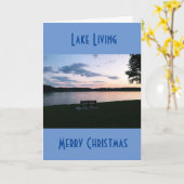 CARTE **VIVRE AU LAC** NOËL EST SPÉCIAL (Fleur jaune)