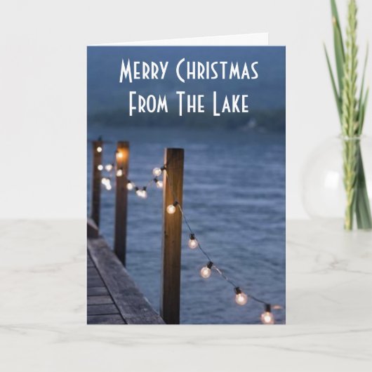 CARTE **VIVRE AU LAC** NOËL EST SPÉCIAL (Devant)