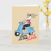 Carte Vivre La Vida Lola Scooter Graphic (Fleur jaune)