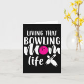 Carte Vivre La Vie De La Mère De Bowling (Fleur jaune)