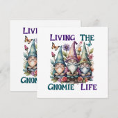 Carte Vivre La Vie Gnome (Devant / Derrière)