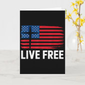 Carte Vivre libre  (Fleur jaune)