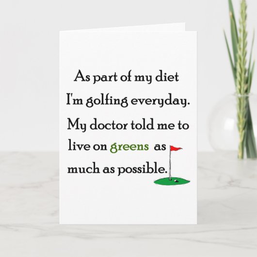 Carte Vivre sur les Verts (Devant)