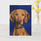 Carte Vizsla (Fleur jaune)