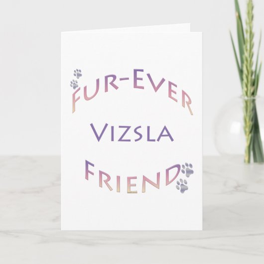 Carte Vizsla Furever Friend (Devant)