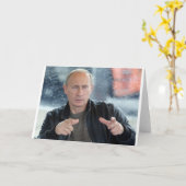 Carte Vladimir Poutine (Fleur jaune)