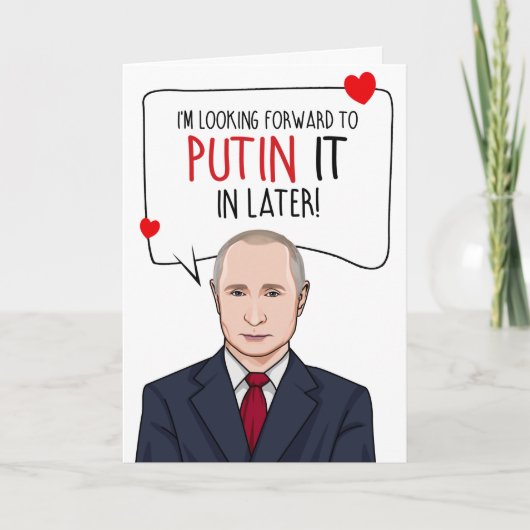 Carte VLADIMIR POUTINE : Poutine, Plus Tard (Devant)