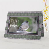 Carte Vœu d'anniversaire (Fleur jaune)