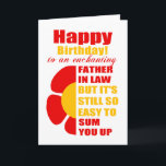 Carte voeu d'anniversaire de beau-père<br><div class="desc">père en droit carte de voeux d'anniversaire</div>