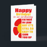 Carte voeu d'anniversaire de beau-père<br><div class="desc">père en droit carte de voeux d'anniversaire</div>