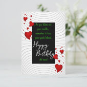 Carte Vœu d'anniversaire drôle (Debout devant)