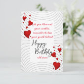 Carte Vœu d'anniversaire drôle (Debout devant)