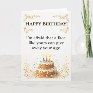 Carte Vœu d'anniversaire drôle et heureux