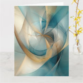 Carte Vœu d'anniversaire sophistiqué (Fleur jaune)