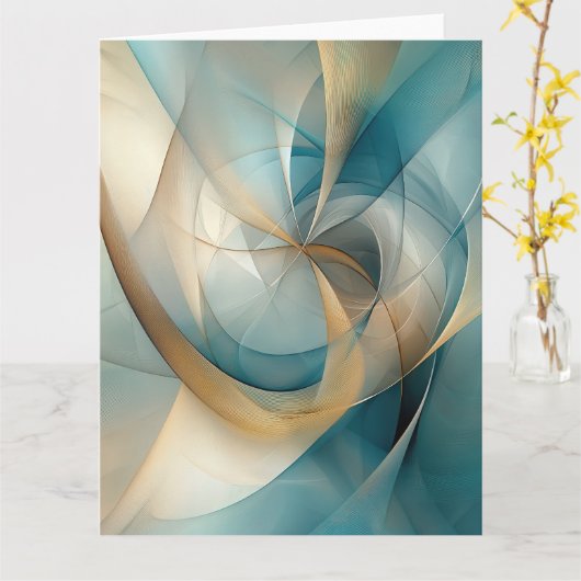 Carte Vœu d'anniversaire sophistiqué (Fleur jaune)