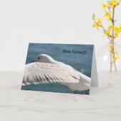 Carte voeu de seagull (Fleur jaune)