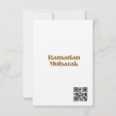 Carte Vœu Eid Moubarak (Dos)