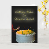 Carte Voeux Anniversaire Pour Quelqu'Un Spécial (Fleur jaune)