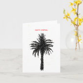 Carte voeux chaleureux (Fleur jaune)