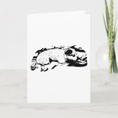 Carte Vœux chaleureux d'un chien vigilant (Devant)