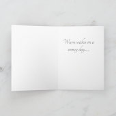 Carte Vœux chaleureux pour une journée enneigée (Intérieur)