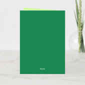 Carte Vœux chanceux de la Saint-Patrick (Dos)