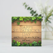 Carte Vœux chanceux de la Saint-Patrick 🍀 (Debout devant)