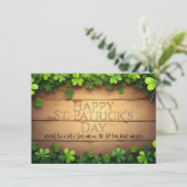 Carte Vœux chanceux de la Saint-Patrick 🍀 (Debout devant)