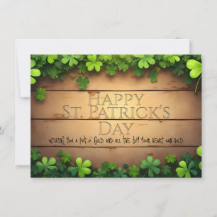 Carte Vœux chanceux de la Saint-Patrick 🍀