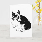 Carte Voeux chauds d'un observateur (Fleur jaune)