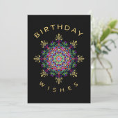 Carte Voeux d'anniversaire (Debout devant)