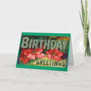Carte Voeux d'anniversaire